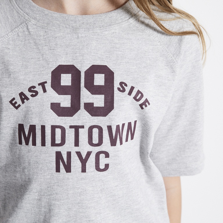 Printed tee "Maley star" Grey Melange